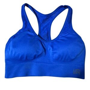 Kenneth Cole Reaction Women’s Blue Padded Sports Bra Racerback Athletic Wear